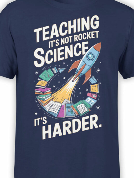 2363 Rocket Science Teacher T-Shirt Front Color