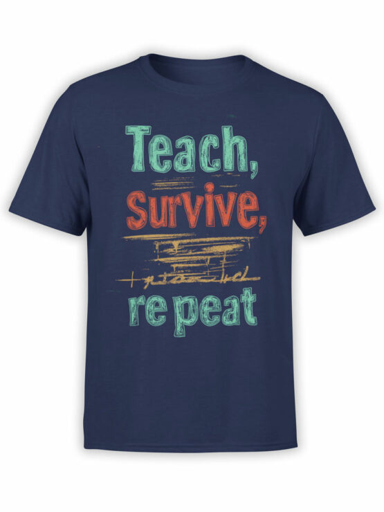 2368 Teach, Survive, Repeat T-Shirt Front