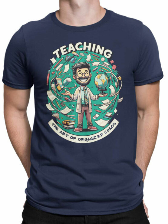 2369 Organized Chaos Teacher T-Shirt Front Man