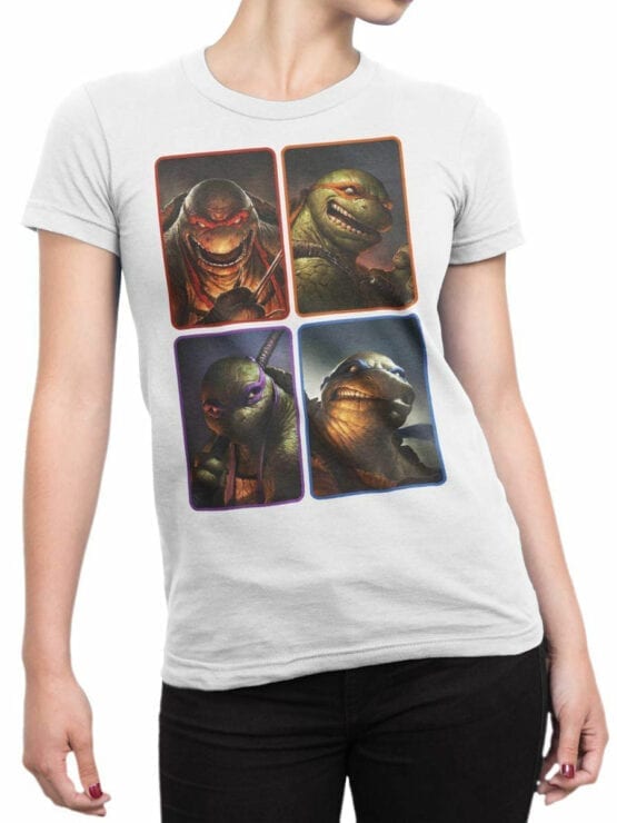 1827 Mutant Ninja Turtles T Shirt Front Woman